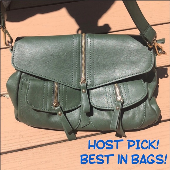 Miztique Handbags - MIZTIQUE Faux Leather Crossbody saddle bag